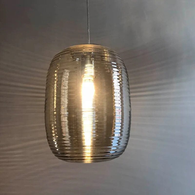 AstraLume Glass Pendant Lamp with Hand Blown Shade Design