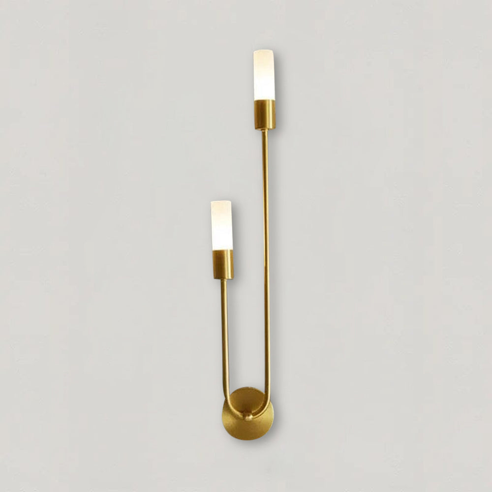 Asteron Nordic Long-Strip Wall Lamp in Copper and Aluminum