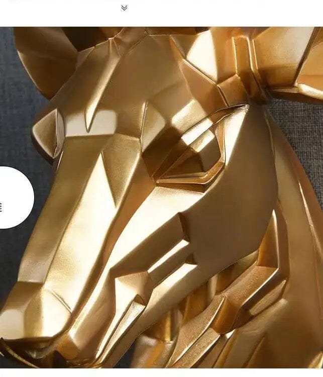 Ridgewood Antler Head Sculpture Resin Rustic Decor