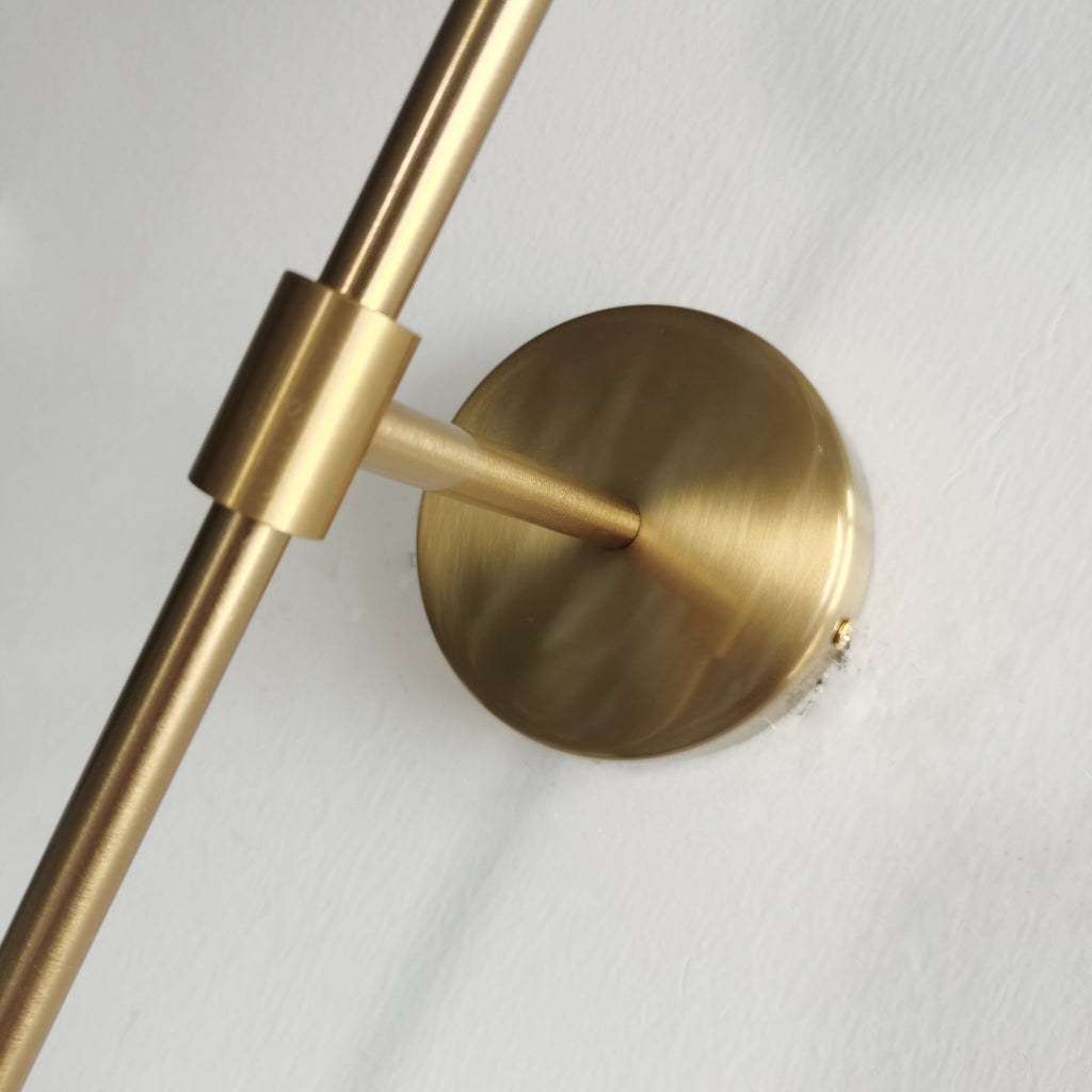 NovaLume Milky Glass Ball LED Wall Lamp Adjustable Angle