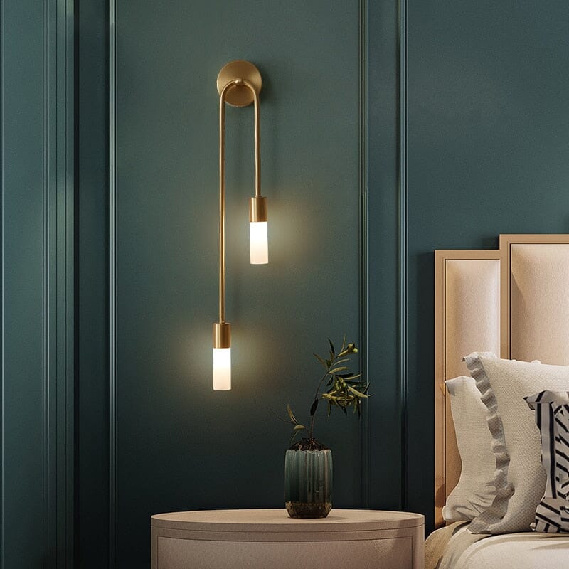 Asteron Nordic Long-Strip Wall Lamp in Copper and Aluminum