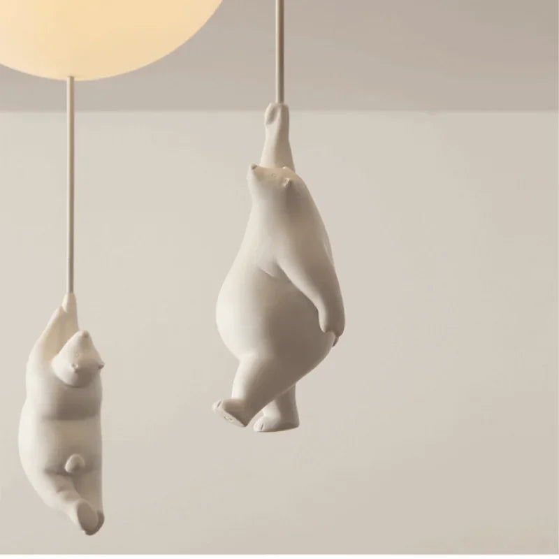 LuminaBear Balloon Chandelier For Kids' Room With Cute Bears