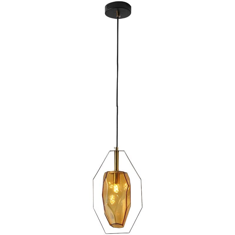 AstraLume Modern Iron and Glass Pendant Light for Living