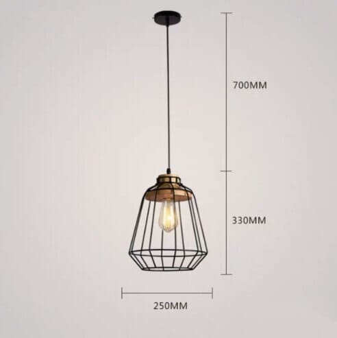 Eloria Vintage Iron Pendant Lights Adjustable Height