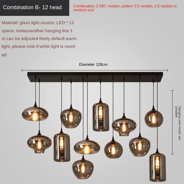 NovaLume Chandelier, Adjustable Height for Small Spaces