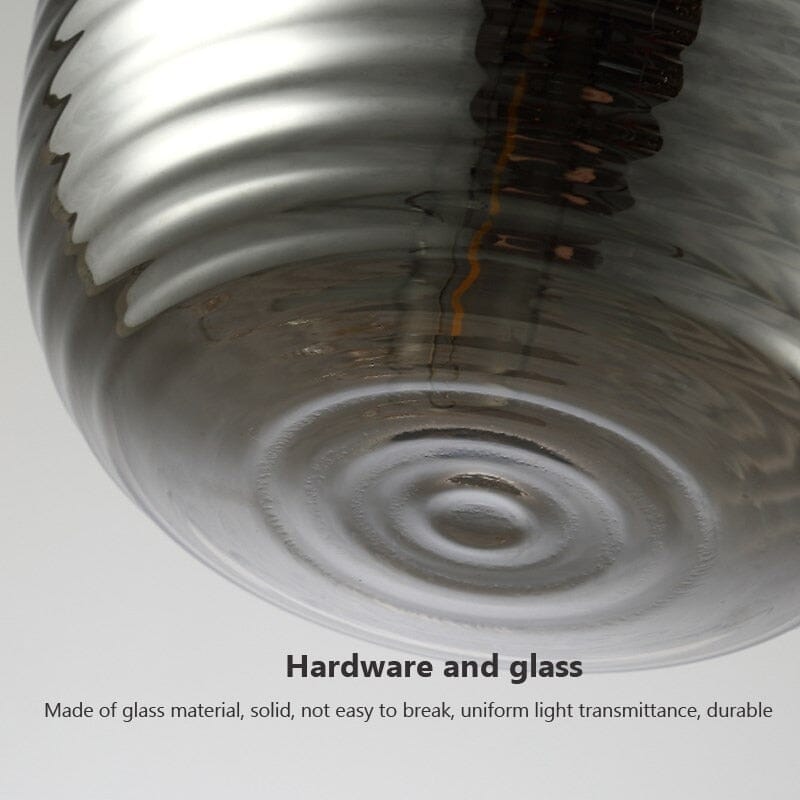 AstraLume Glass Pendant Lamp with Hand Blown Shade Design