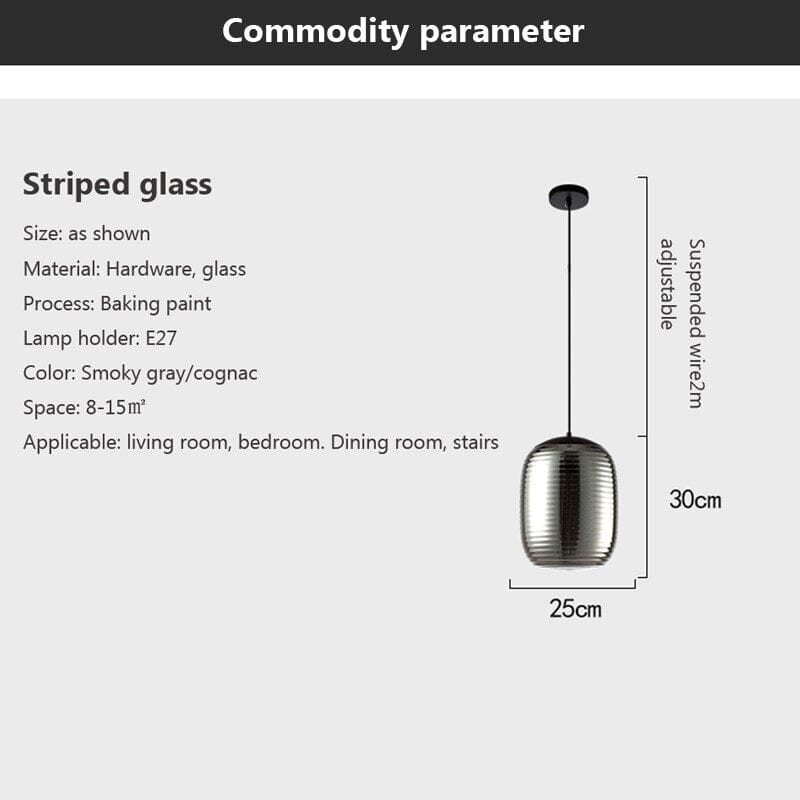 AstraLume Glass Pendant Lamp with Hand Blown Shade Design