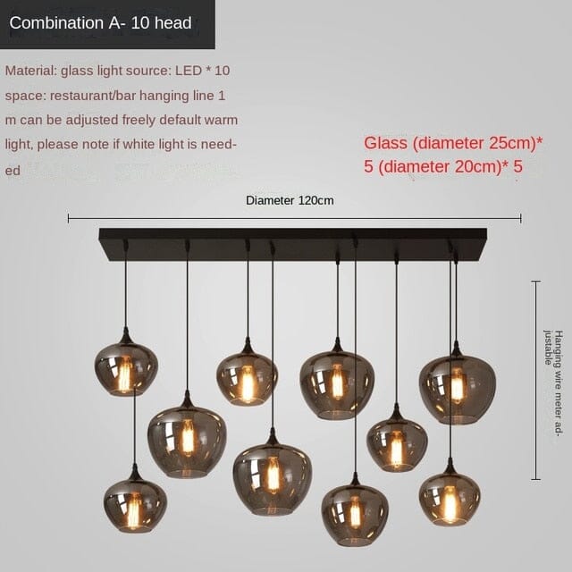 NovaLume Chandelier, Adjustable Height for Small Spaces