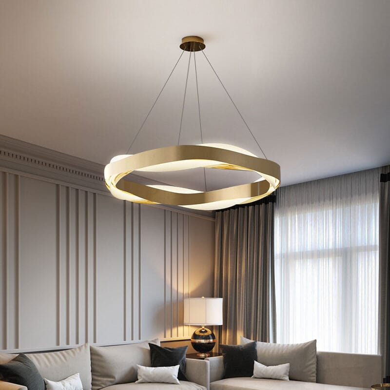 AstraRing Pendant Light - Adjustable Length, 3-Color Dimming