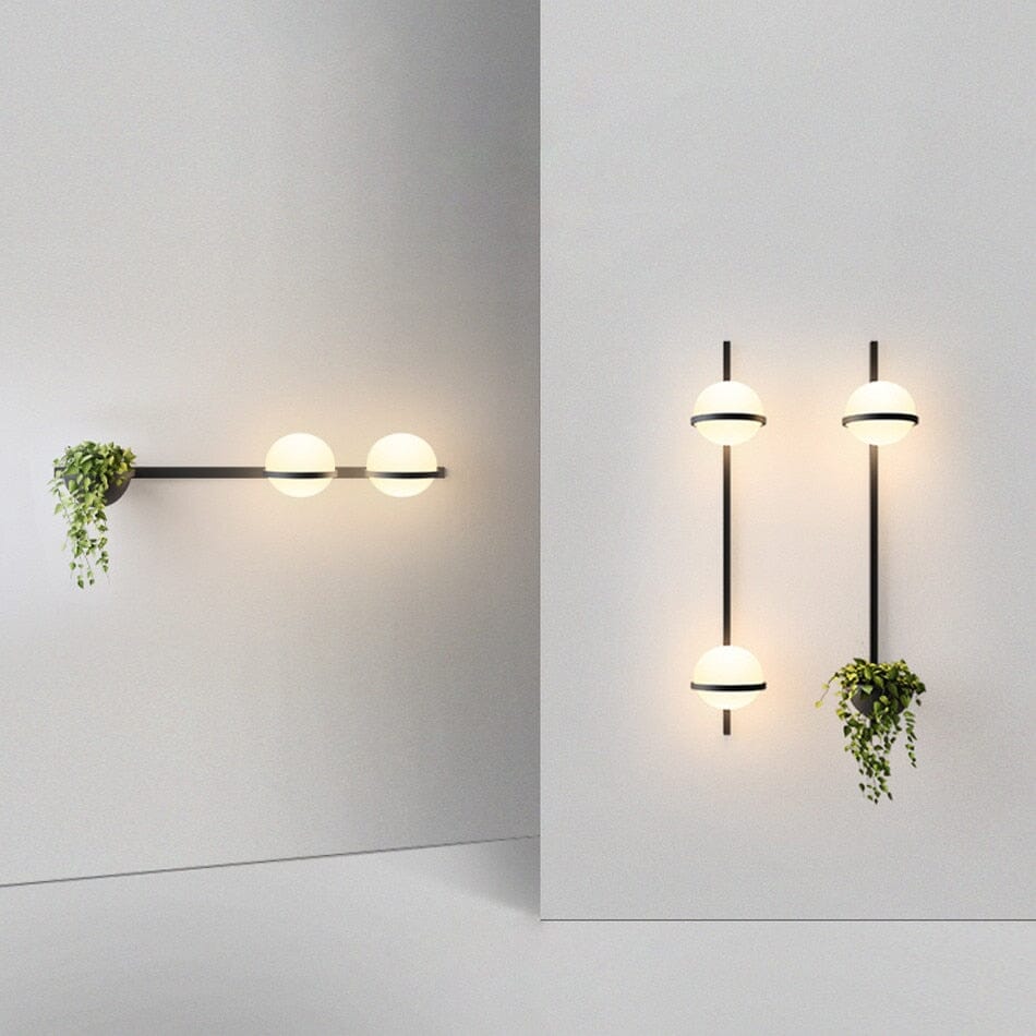 FloraLume Plant LED Art Deco Wall and Pendant Lights