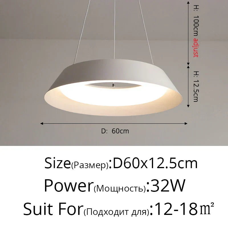 Novaire Chrome Chandelier | Modern LED Ceiling Light