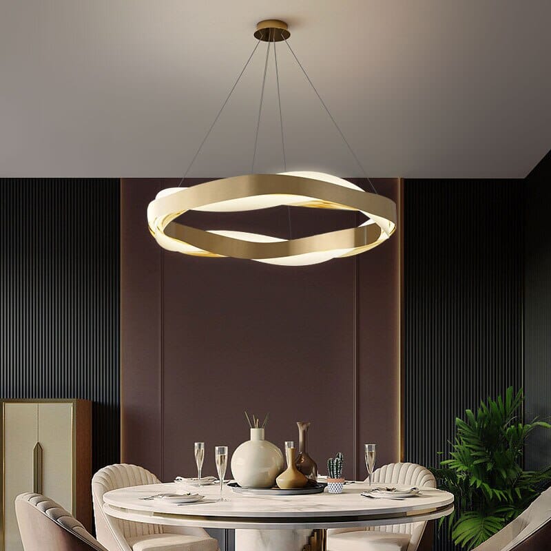 AstraRing Pendant Light - Adjustable Length, 3-Color Dimming