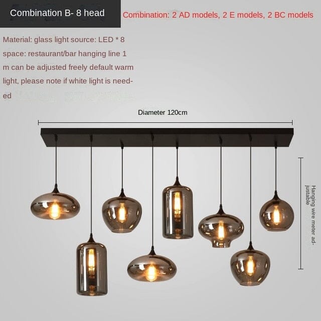 NovaLume Chandelier, Adjustable Height for Small Spaces