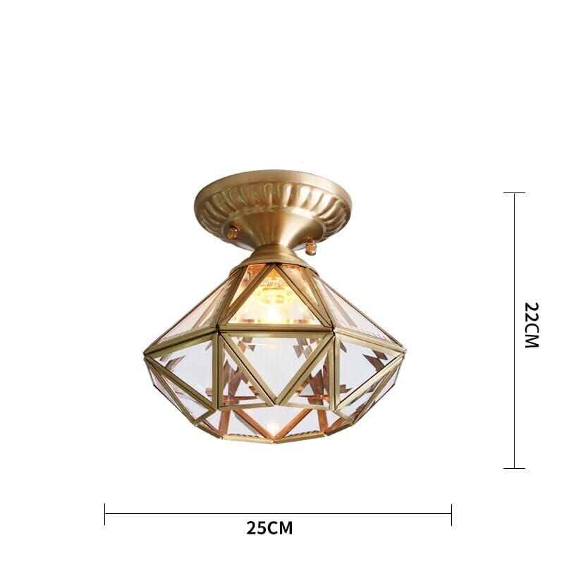 American Copper Vintage Ceiling Lights for Rustic Homes