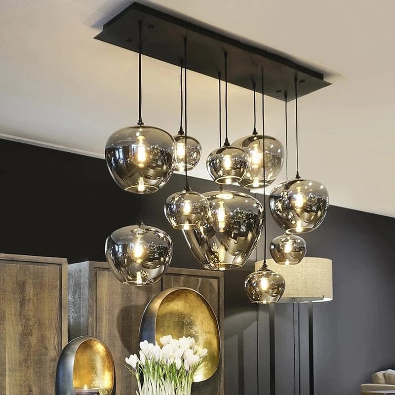 NovaLume Chandelier, Adjustable Height for Small Spaces