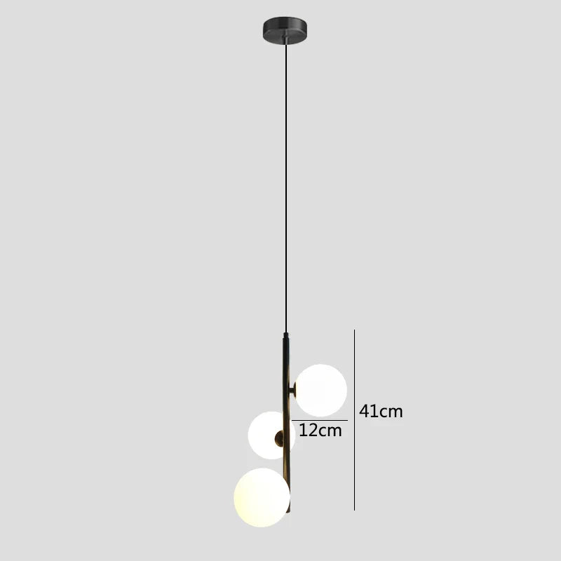 NovaLume Pendant Light Black Metal Adjustable Brightness