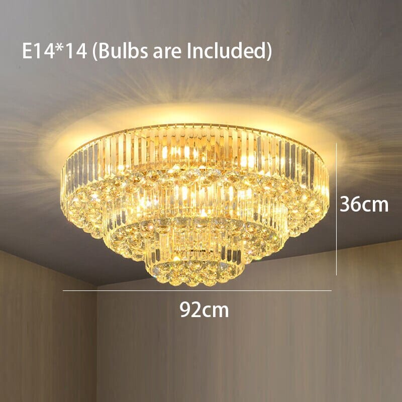 Aurelia Gold LED Ceiling Light in Vintage Industrial Style