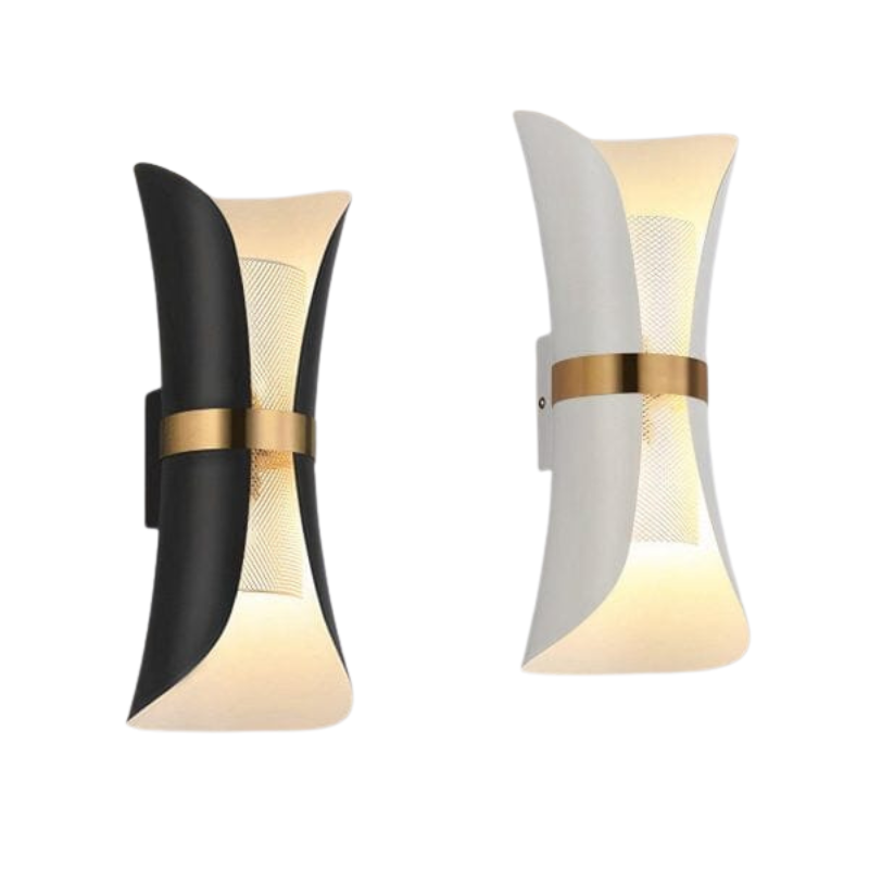 NovaLux LED Wall Light | Modern Fixture Black or White