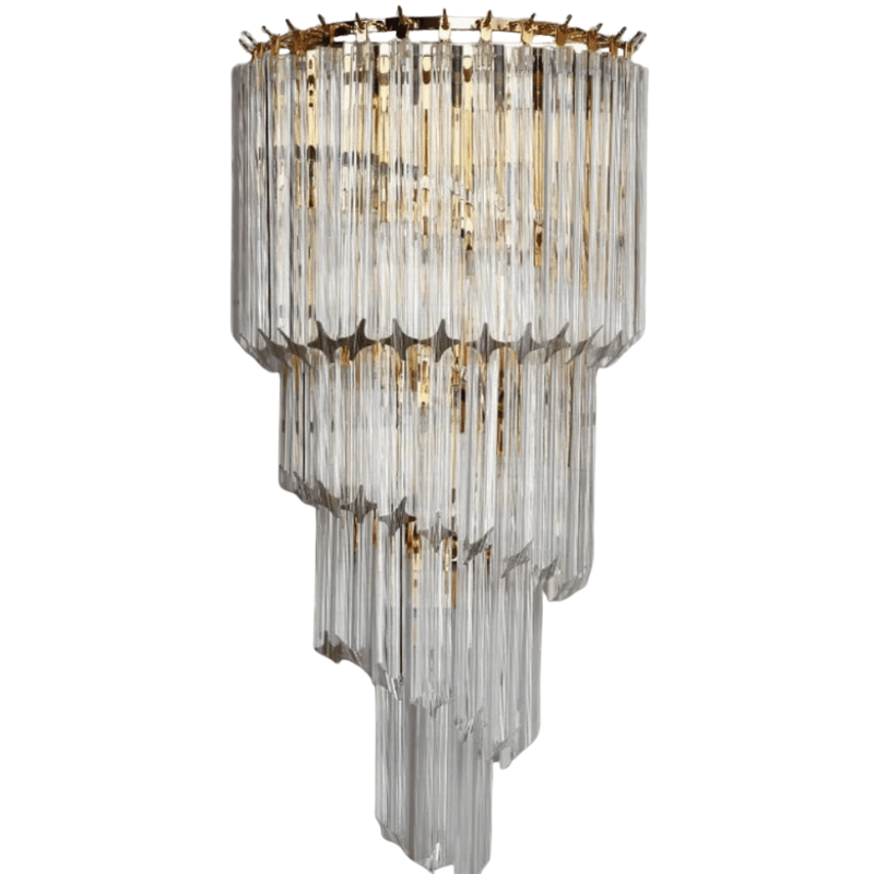 Auric Crystal Wall Sconce in Premium Gold Luxury Finish