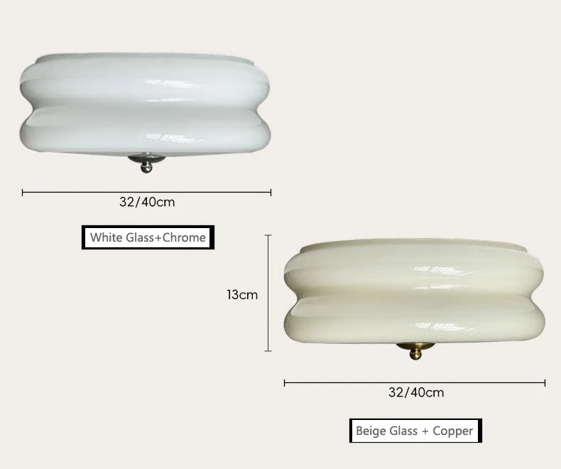 Aurora Glass Wall Sconce Diffused Warm Ambient Light