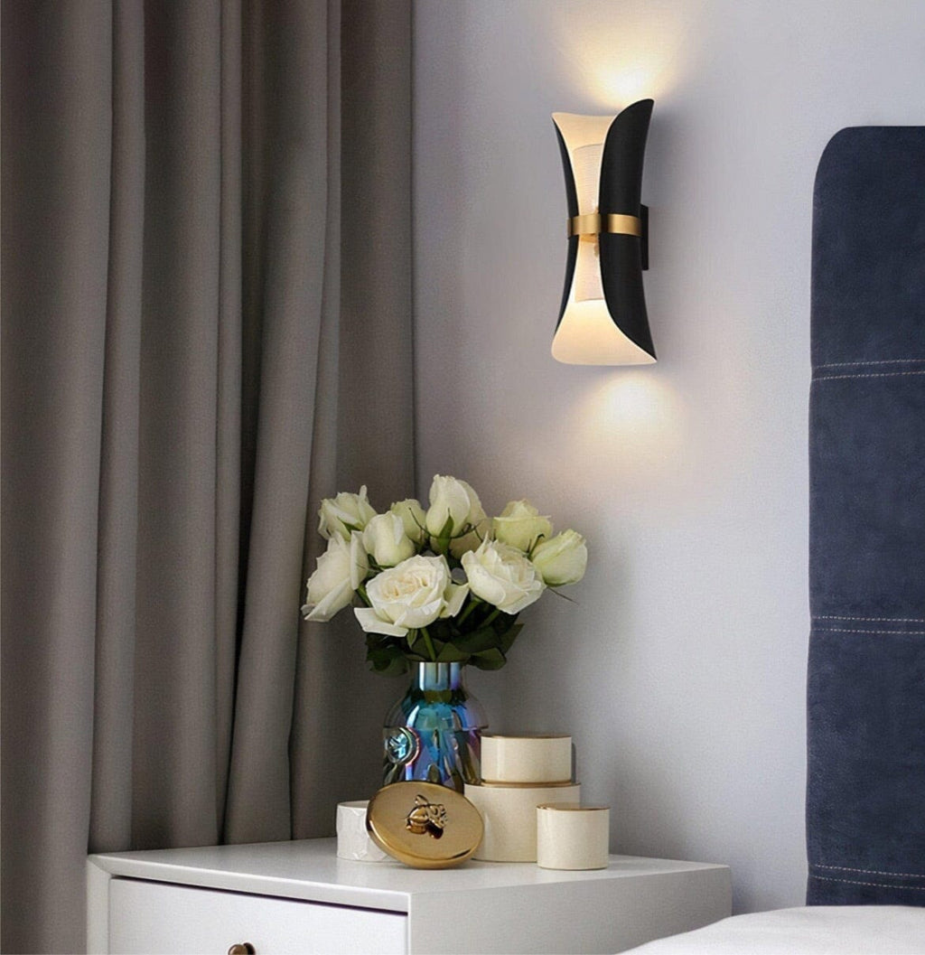 NovaLux LED Wall Light | Modern Fixture Black or White