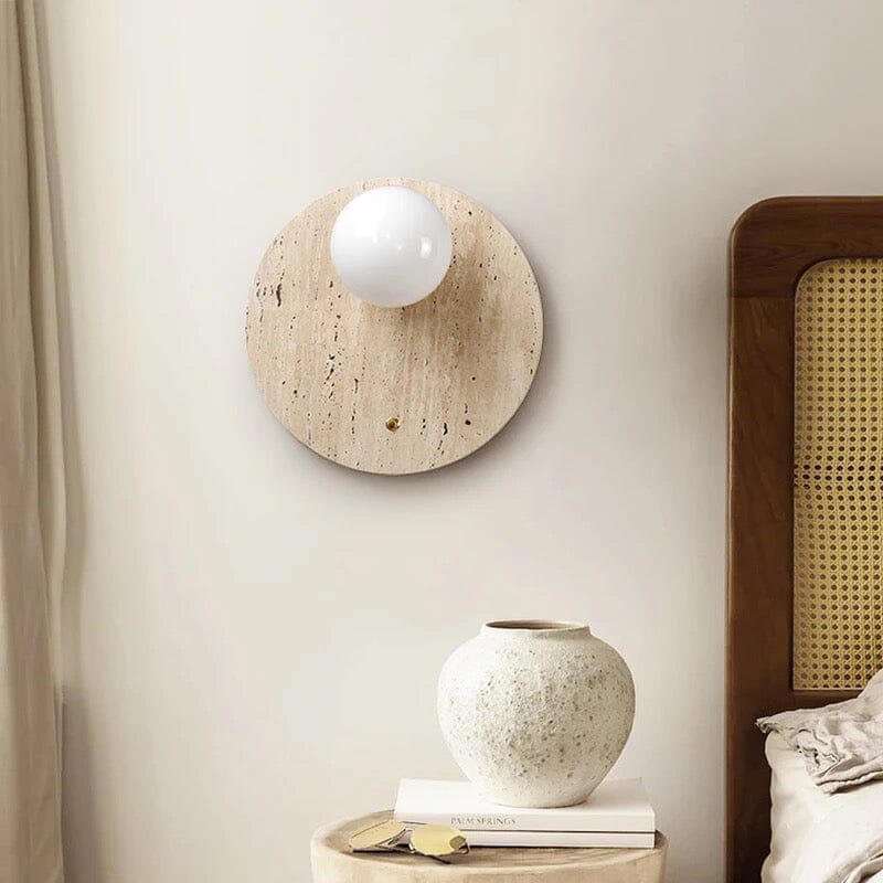 NovaLoom | Marble Glow Lamp for Boho Wabi-Sabi Homes
