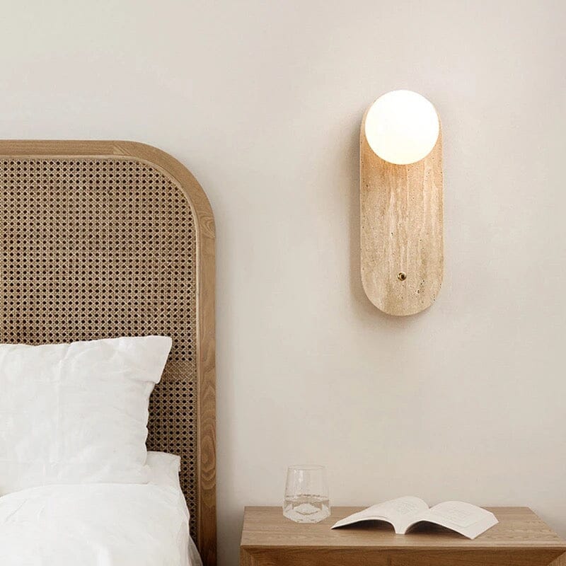 NovaLoom | Marble Glow Lamp for Boho Wabi-Sabi Homes