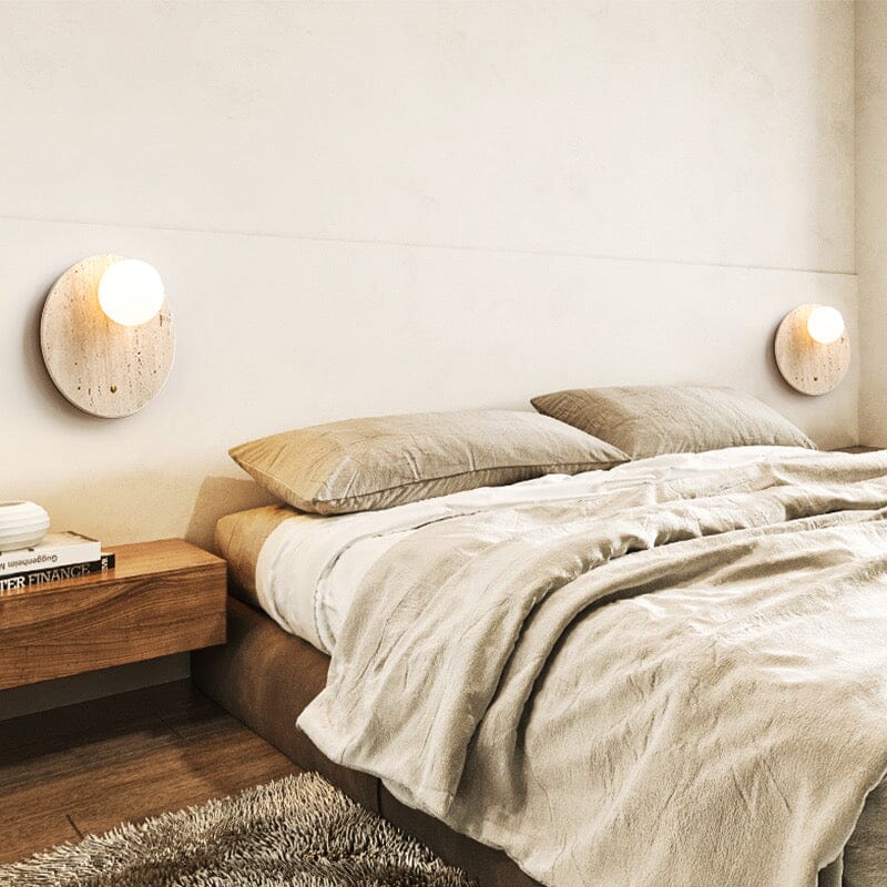NovaLoom | Marble Glow Lamp for Boho Wabi-Sabi Homes