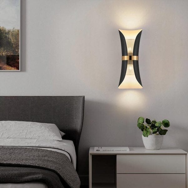 NovaLux LED Wall Light | Modern Fixture Black or White