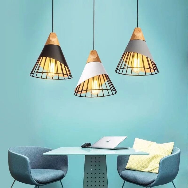 Bircari Modern Iron Pendant Light for Kitchens and Baths