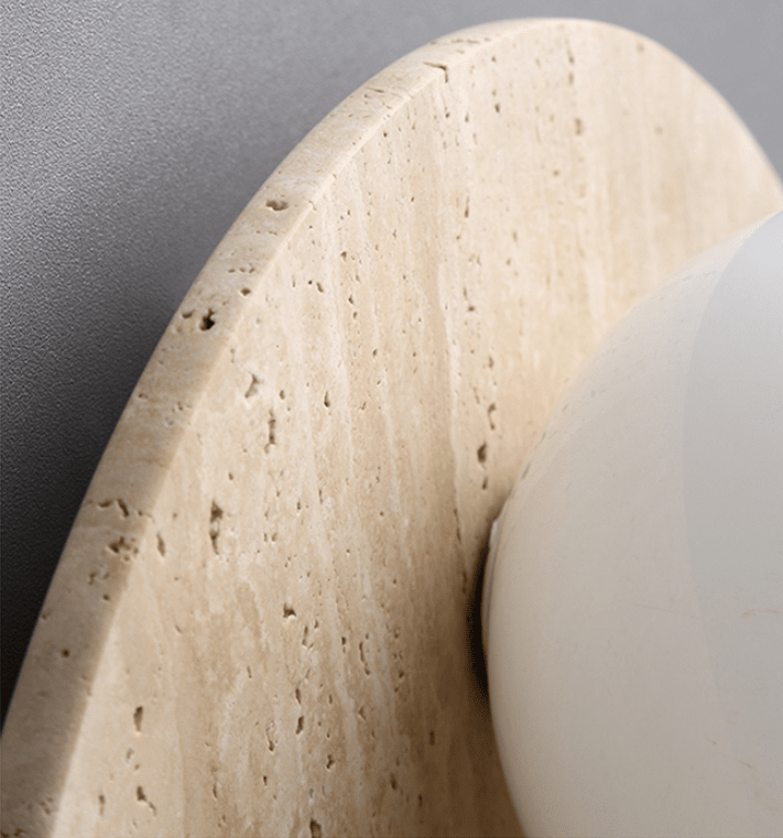 NovaLoom | Marble Glow Lamp for Boho Wabi-Sabi Homes