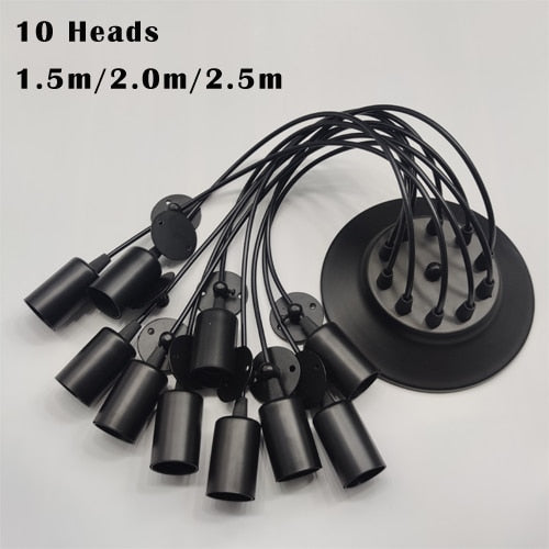 Virelle Vintage Pendant Light | Iron And Ceramic Chandelier